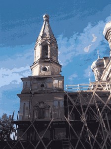 леса на храме 2013